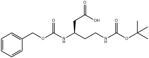 (3R)-3-{[(benzyloxy)carbonyl]amino}-5-{[(tert-butoxy)carbonyl]amino}pentanoic acid