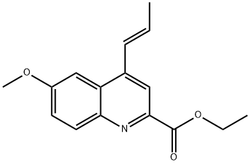 ethyl (E)-6-methoxy-4-(prop-1-en-1-yl)quinoline-2-carboxylate