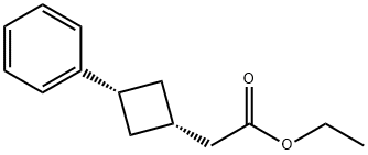 Cyclobutaneacetic acid, 3-phenyl-, ethyl ester, cis-
