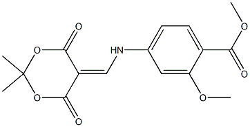 4-((2,2-二甲基-4,6-二氧代-1,3-二噁烷-5-基)甲基氨基)-2-甲氧基苯甲酸甲酯