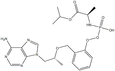 Isopropyl ((S)-((((R)-1-(6-amino-9H-purin-9-yl)propan-2-yl)oxy)methyl)(phenoxy)phosphoryl)-D-alaninate fumarate