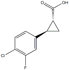 2-(4-chloro-3-fluorophenyl)cyclopropane-1-carboxylic acid