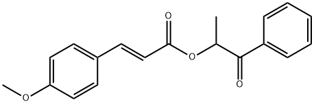 2-Propenoic acid, 3-(4-methoxyphenyl)-, 1-methyl-2-oxo-2-phenylethyl ester, (2E)-