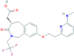 [8-[2-(6-Methylamino-pyridin-2-yl)-ethoxy]-3-oxo-2-(2,2,2-trifluoro-ethyl)-2,3,4,5-tetrahydro-1H-benzo[c]azepin-4-yl]-acetic acid