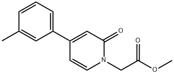 1(2H)-Pyridineacetic acid, 4-(3-methylphenyl)-2-oxo-, methyl ester