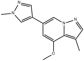 Pyrazolo[1,5-a]pyridine, 4-methoxy-3-methyl-6-(1-methyl-1H-pyrazol-4-yl)-