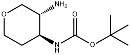 Carbamic acid, N-[(3R,4S)-3-aminotetrahydro-2H-pyran-4-yl]-, 1,1-dimethylethyl ester