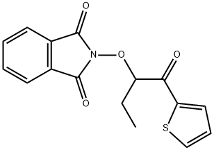 2-((1-oxo-1-(thiophen-2-yl)butan-2-yl)oxy)isoindoline-1,3-dione