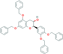 (2R-trans)-2-[3,4-bis(phenylmethoxy)phenyl]-3,4-dihydro-5,7-bis(phenylmethoxy)-2H-1-benzopyran-3-ol