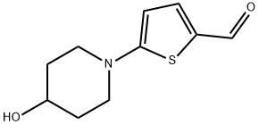 2-Formyl-5-(4-hydroxypiperidin-1-yl)thiophene, 1-(5-Formylthien-2-yl)-4-hydroxypiperidine