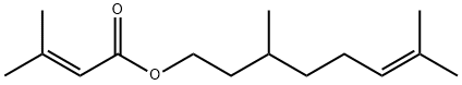 2-Butenoic acid,3-Methyl-, 3,7-diMethyl-6-octen-1-yl ester