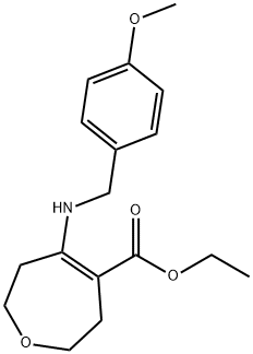 ethyl 5-[(4-methoxyphenyl)methylamino]-2,3,6,7-tetrahydrooxepine-4-carboxylate