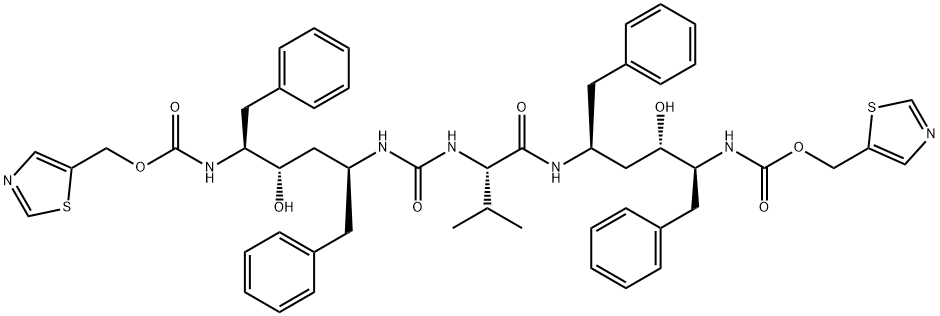 Thiazol-5-yl-methyl [(1S,2S,4S)-1-benzyl-4-[[(2S)-2[[[(1S,3S,4S)-1-benzyl-3-hydroxy-5-phenyl-4-[[(thiazol-5-ylmethoxy)carbonyl]amino]pentyl]carbamoyl] amino]-3-methylbutanoyl]amino]-2-hydroxy-5-phenylpentyl]carbamate