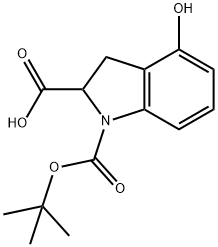 1-[(tert-butoxy)carbonyl]-4-hydroxy-2,3-dihydro-1H-indole-2-carboxylic acid