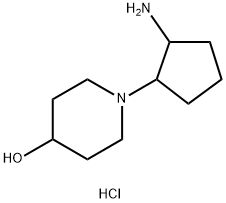 1-(2-aminocyclopentyl)piperidin-4-ol dihydrochloride