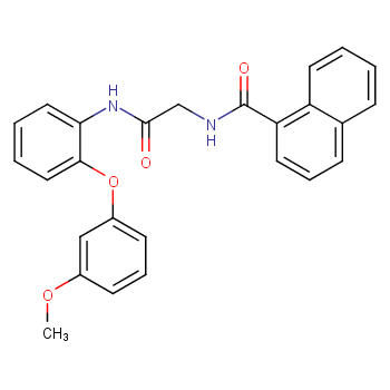 1-Naphthalenecarboxamide, N-[2-[[2-(3-methoxyphenoxy)phenyl]amino]-2-oxoethyl]-