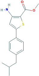 METHYL 3-AMINO-5-(4-ISOBUTYLPHENYL)THIOPHENE-2-CARBOXYLATE