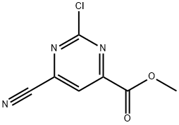 4-Pyrimidinecarboxylic acid, 2-chloro-6-cyano-, methyl ester