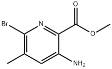 2-Pyridinecarboxylic acid, 3-amino-6-bromo-5-methyl-, methyl ester