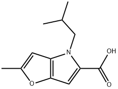 4H-Furo[3,2-b]pyrrole-5-carboxylic acid, 2-methyl-4-(2-methylpropyl)-