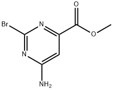 4-Pyrimidinecarboxylic acid, 6-amino-2-bromo-, methyl ester