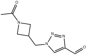 1H-1,2,3-Triazole-4-carboxaldehyde, 1-[(1-acetyl-3-azetidinyl)methyl]-