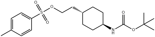 Carbamic acid, N-[trans-4-[2-[[(4-methylphenyl)sulfonyl]oxy]ethyl]cyclohexyl]-, 1,1-dimethylethyl ester