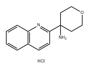 2H-Pyran-4-amine, tetrahydro-4-(2-quinolinyl)-, hydrochloride (1:1)