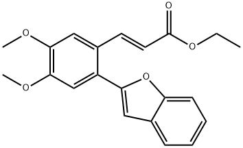 ethyl (E)-3-(2-(benzofuran-2-yl)-4,5-dimethoxyphenyl)acrylate