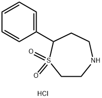 1,4-Thiazepine, hexahydro-7-phenyl-, 1,1-dioxide, hydrochloride (1:1)