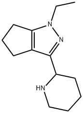 Cyclopentapyrazole, 1-ethyl-1,4,5,6-tetrahydro-3-(2-piperidinyl)-