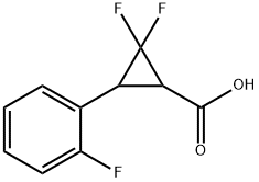 2,2-二氟-3-(2-氟苯基)环丙烷-1-羧酸