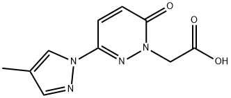 1(6H)-Pyridazineacetic acid, 3-(4-methyl-1H-pyrazol-1-yl)-6-oxo-