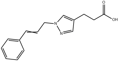 1H-Pyrazole-4-propanoic acid, 1-(3-phenyl-2-propen-1-yl)-