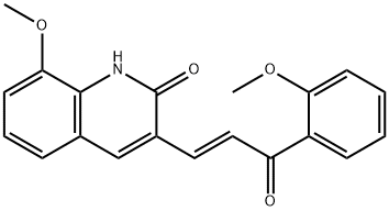 2(1H)-Quinolinone, 8-methoxy-3-[(1E)-3-(2-methoxyphenyl)-3-oxo-1-propen-1-yl]-