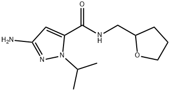 1H-Pyrazole-5-carboxamide, 3-amino-1-(1-methylethyl)-N-[(tetrahydro-2-furanyl)methyl]-