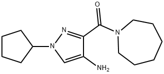 3-(azepan-1-ylcarbonyl)-1-cyclopentyl-1H-pyrazol-4-amine