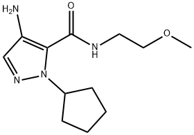 4-amino-1-cyclopentyl-N-(2-methoxyethyl)-1H-pyrazole-5-carboxamide