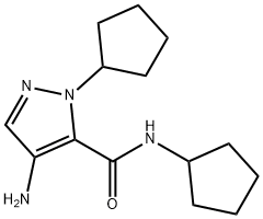 4-amino-N,1-dicyclopentyl-1H-pyrazole-5-carboxamide