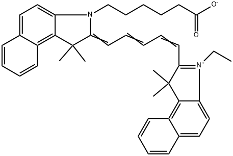 2-[5-[3-(5-Carboxypentyl)-1,3-dihydro-1,1-dimethyl-2H-benz[e]indol-2-ylidene]-1,3-pentadienyl]-3-ethyl-1,1-dimethyl-1H-benz[e]indolium inner salt