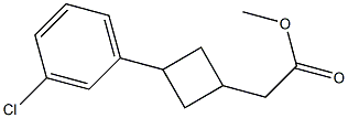 methyl 2-(3-(3-chlorophenyl)cyclobutyl)acetate
