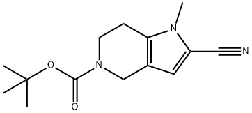 2-氰基-1-甲基-1,4,6,7-四氢-5H-吡咯并[3,2-C]吡啶-5-羧酸叔丁酯