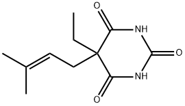 2,4,6(1H,3H,5H)-Pyrimidinetrione, 5-ethyl-5-(3-methyl-2-buten-1-yl)-