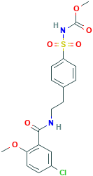 N-[[4-[2-[(5-Chloro-2-methoxybenzoyl)amino]ethyl]phenyl]sulfonyl]carbamic Acid Methyl Ester