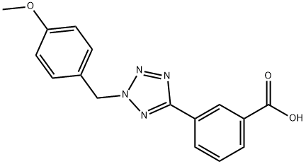 Benzoic acid, 3-[2-[(4-methoxyphenyl)methyl]-2H-tetrazol-5-yl]-