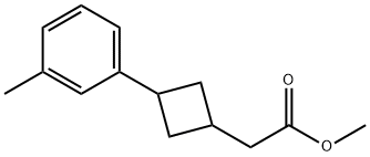 Cyclobutaneacetic acid, 3-(3-methylphenyl)-, methyl ester