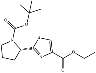 2-((S)-1-tert-Butoxycarbonyl-pyrrolidin-2-yl)-thiazole-4-carboxylic acid ethyl ester