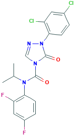 4H-1,2,4-Triazole-4-carboxaMide, 1-(2,4-dichlorophenyl) -N-(2,4-difluorophenyl)-1,5-dihydro-N-(1-Methylethyl)- 5-oxo-
