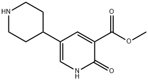 3-Pyridinecarboxylic acid, 1,2-dihydro-2-oxo-5-(4-piperidinyl)-, methyl ester