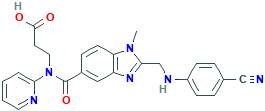 N-[[2-[[(4-Cyanophenyl)amino]methyl]-1-methyl-1H-benzimidazol-5-yl]carbonyl]-N-2-pyridinyl-β-alanine